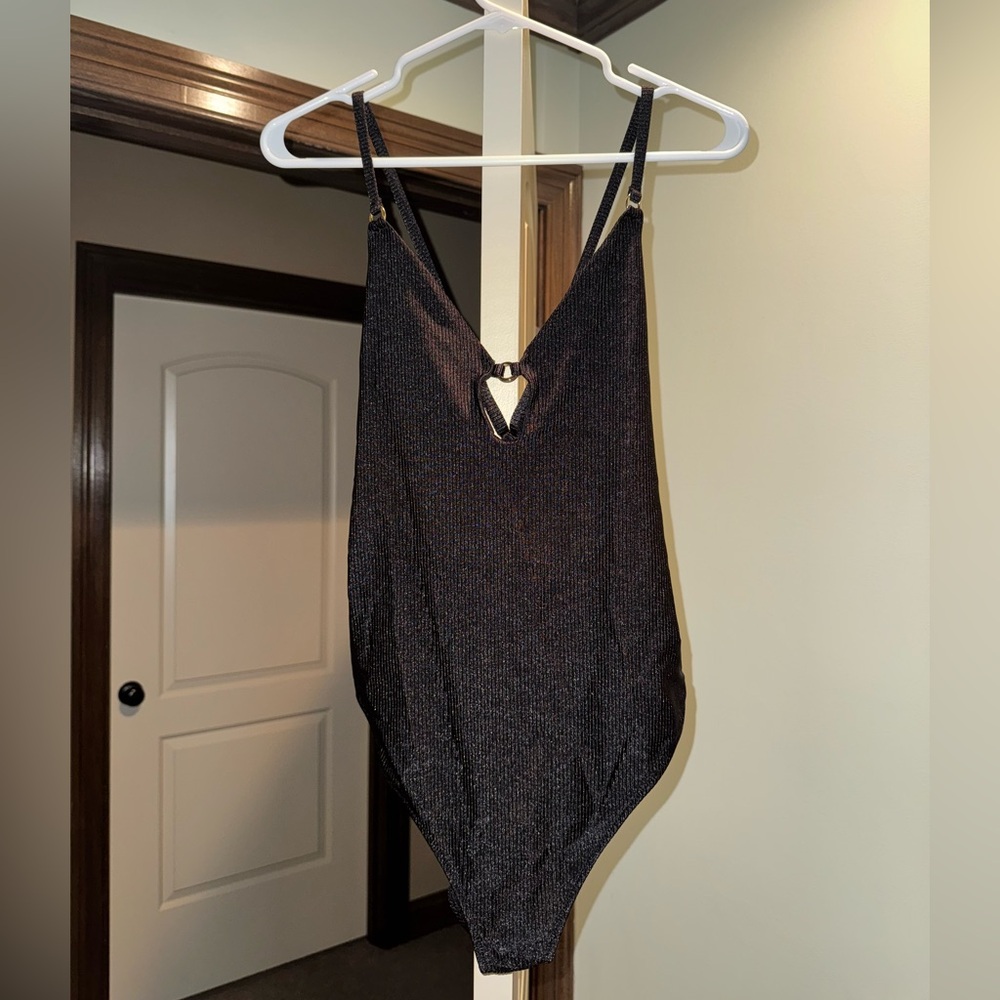 Aerie Black One-Piece Swimsuit